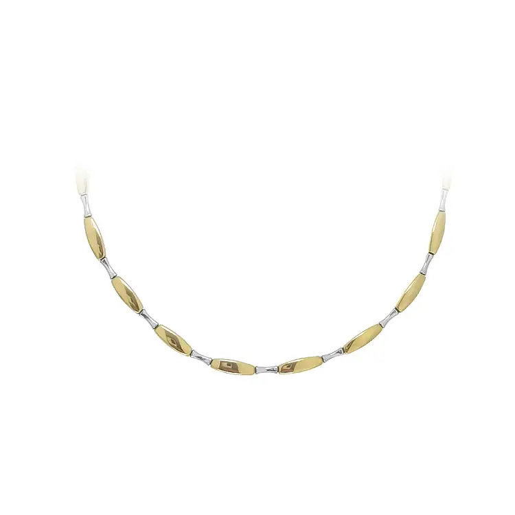 Ladies Necklace made of Combination Gold