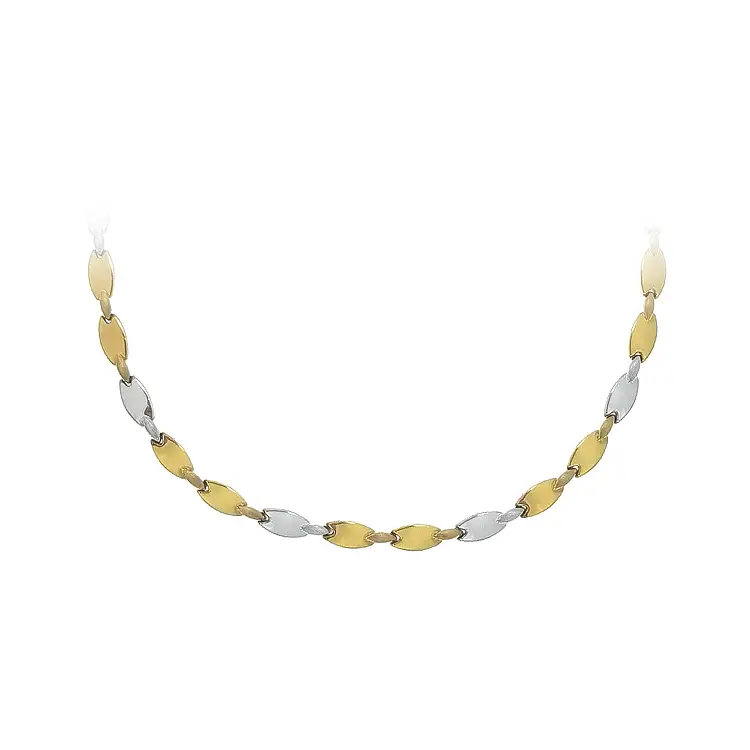 Ladies Necklace made of Combination Gold