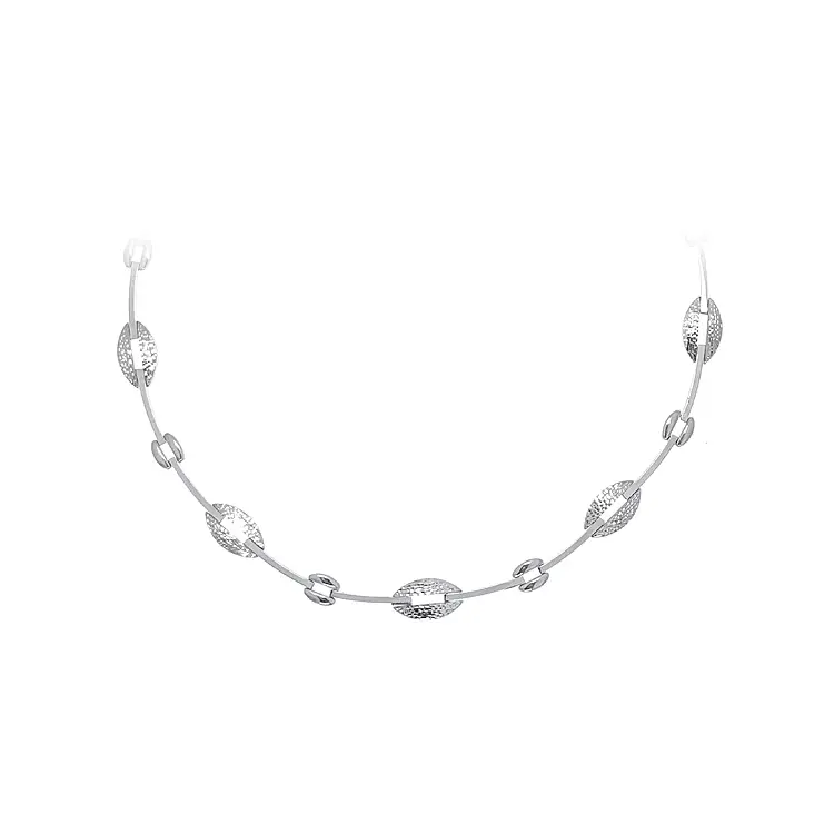 Ladies White Gold Necklace