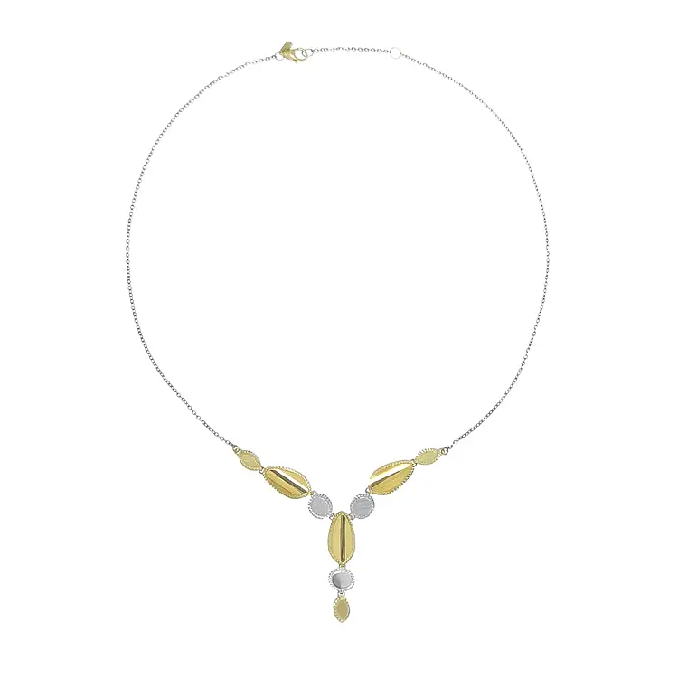 Gold Ladies Necklace made of Combined Gold