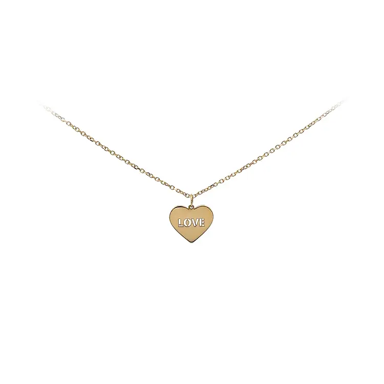 Gold Heart Love Necklace
