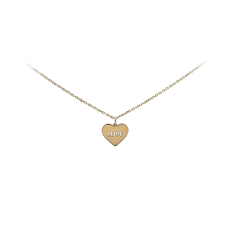 Gold Heart Love Necklace