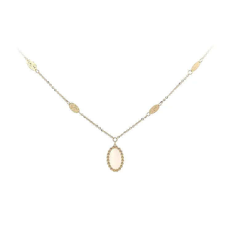 Gold Necklace with Pearl