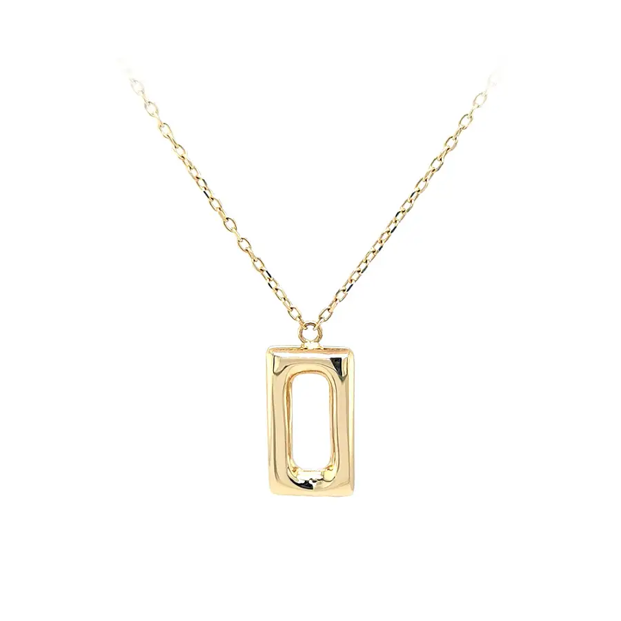 Gold Necklace of Geometric Shape