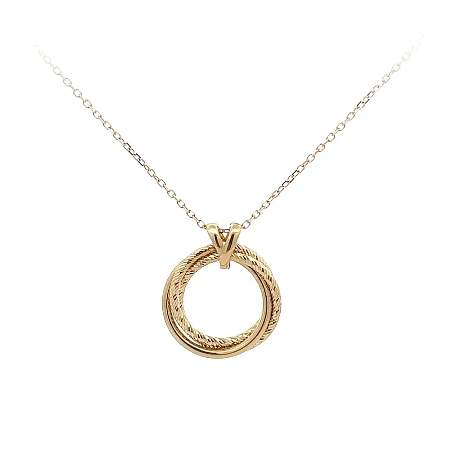 Gold Necklace Circle