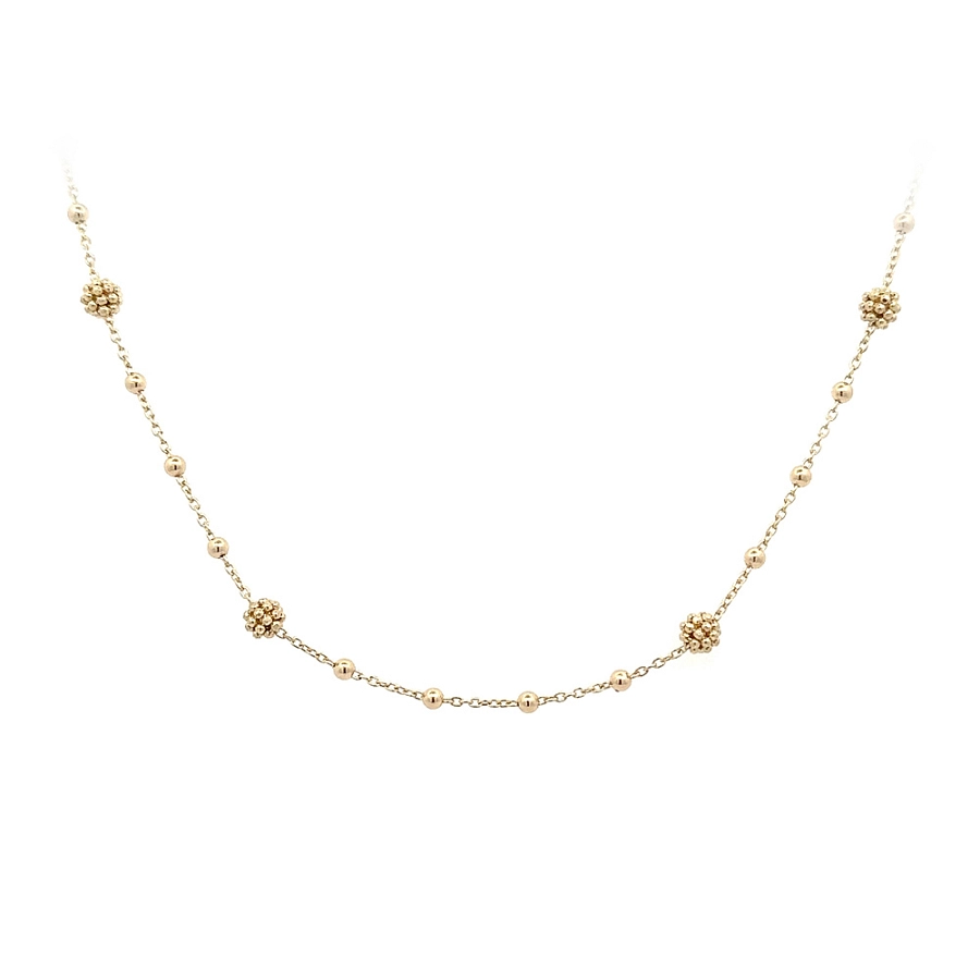 Gold Ladies Necklace Beads
