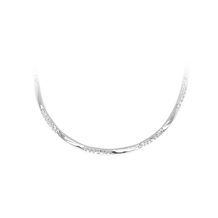 Ladies White Gold Necklace