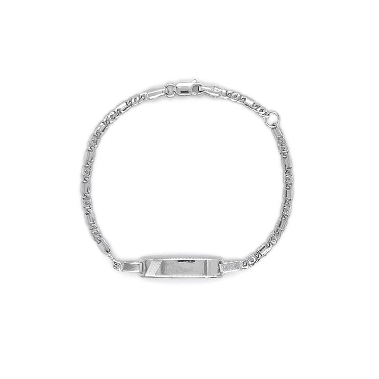 Children's Bracelet with White Gold Plate