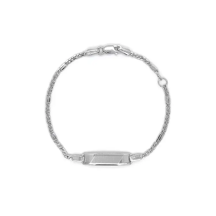 Children's Bracelet with White Gold Plate