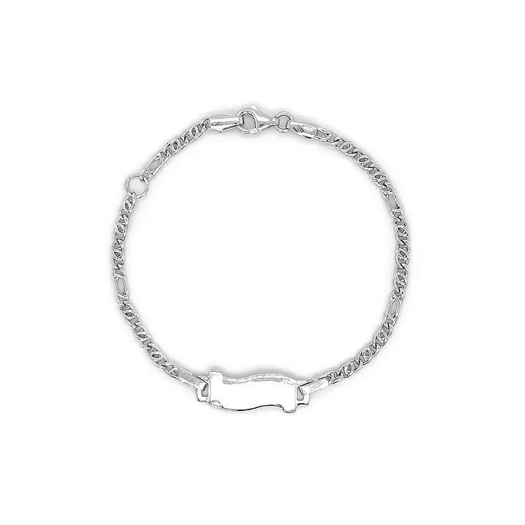 Children's Bracelet with White Gold Plate