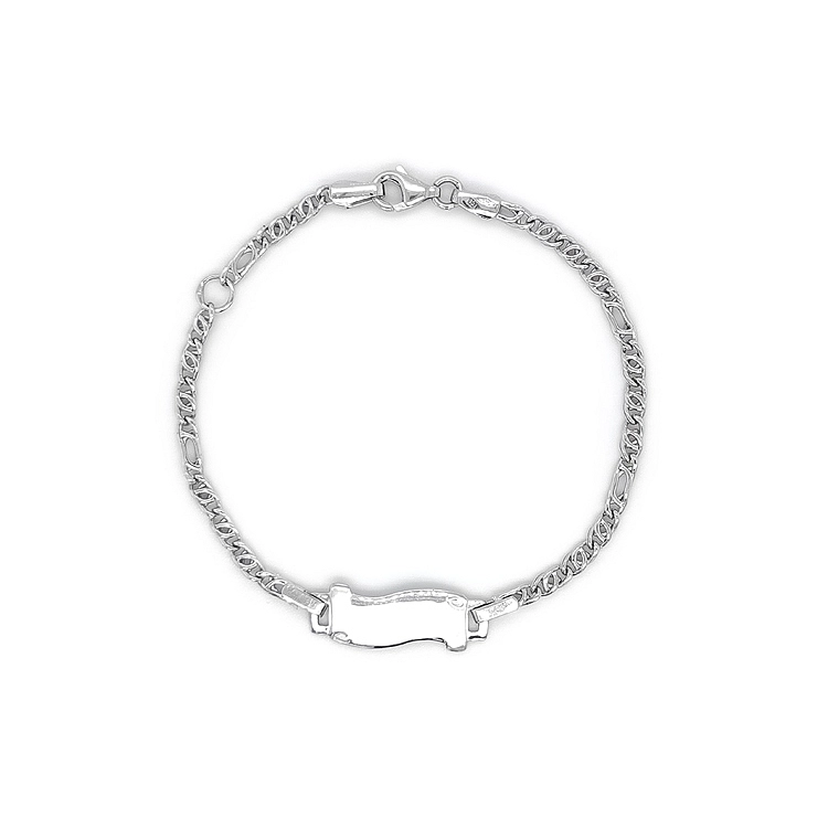 Children's Bracelet with White Gold Plate