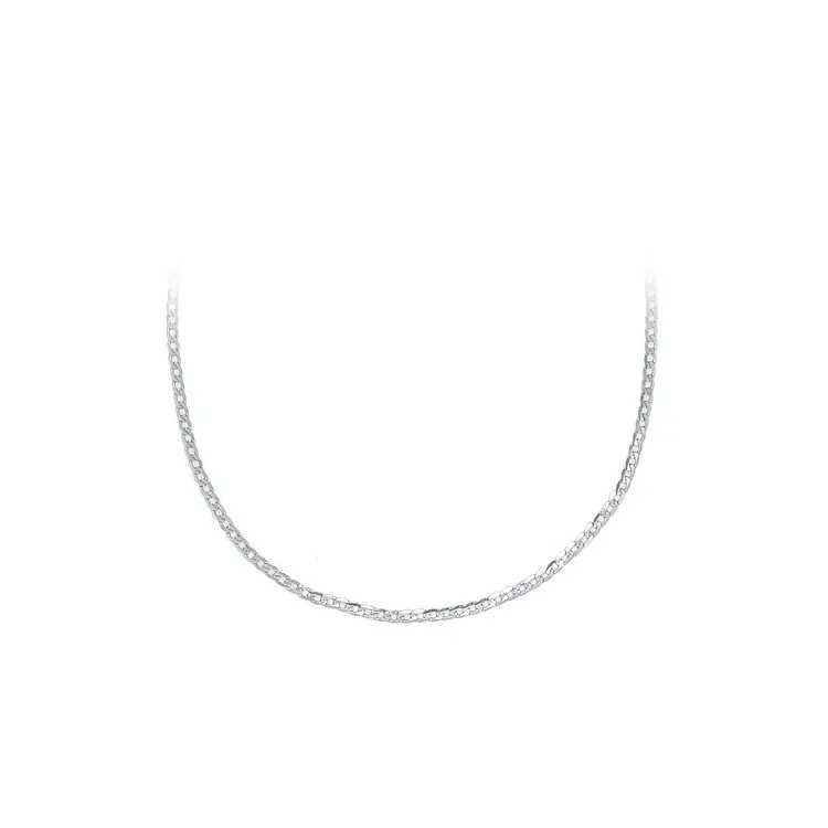 White Gold Armour Chain