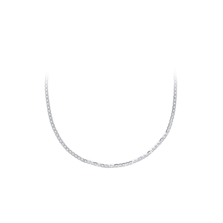 White Gold Armour Chain