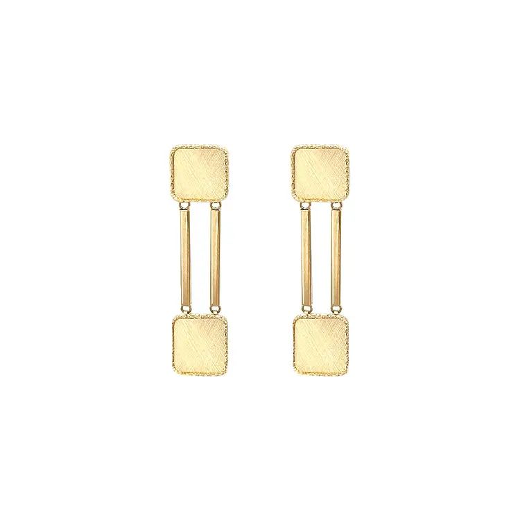 Gold dangle earrings