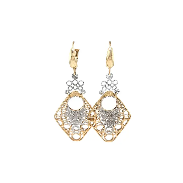 Gold Combination dangle earrings