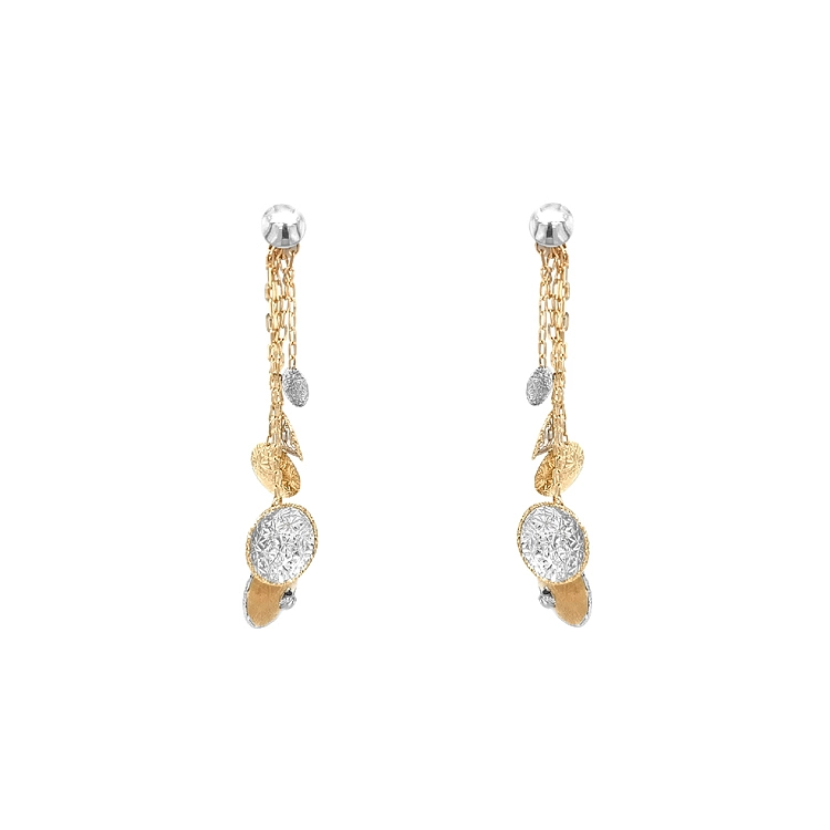 Gold Combination dangle earrings