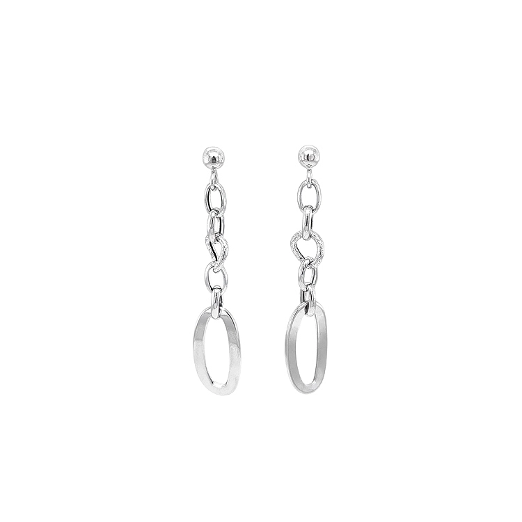White Gold dangle earrings