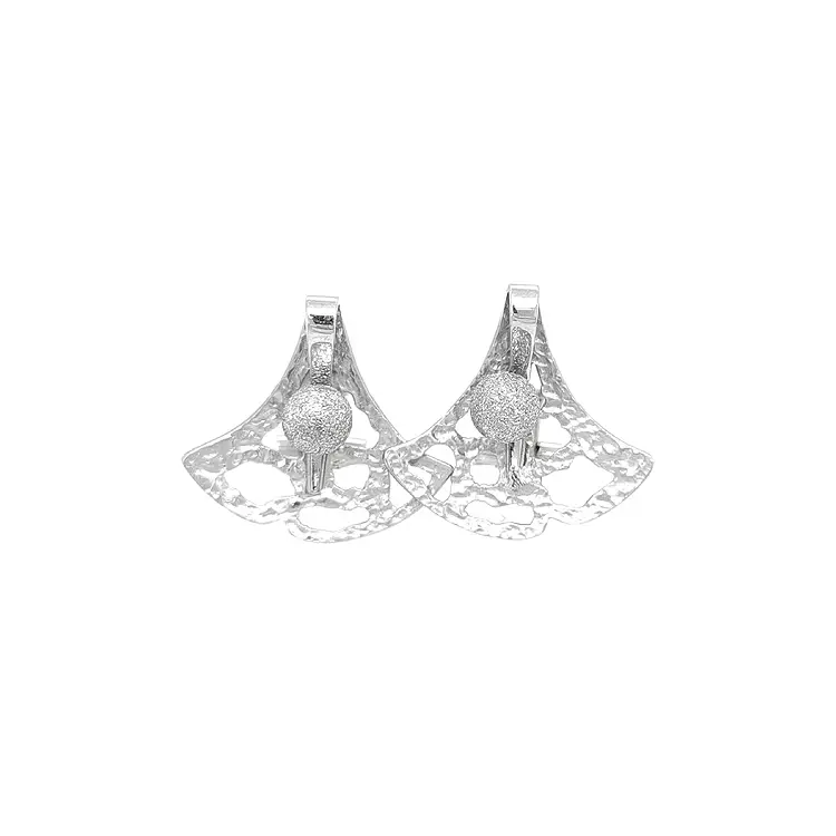 Ladies White Gold Earrings