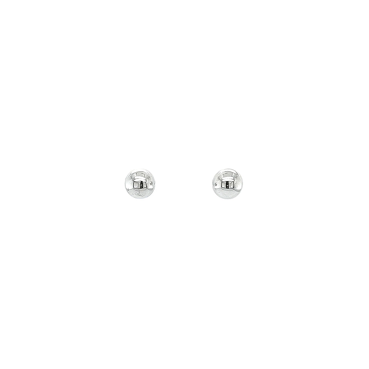 Earrings White Gold Balls