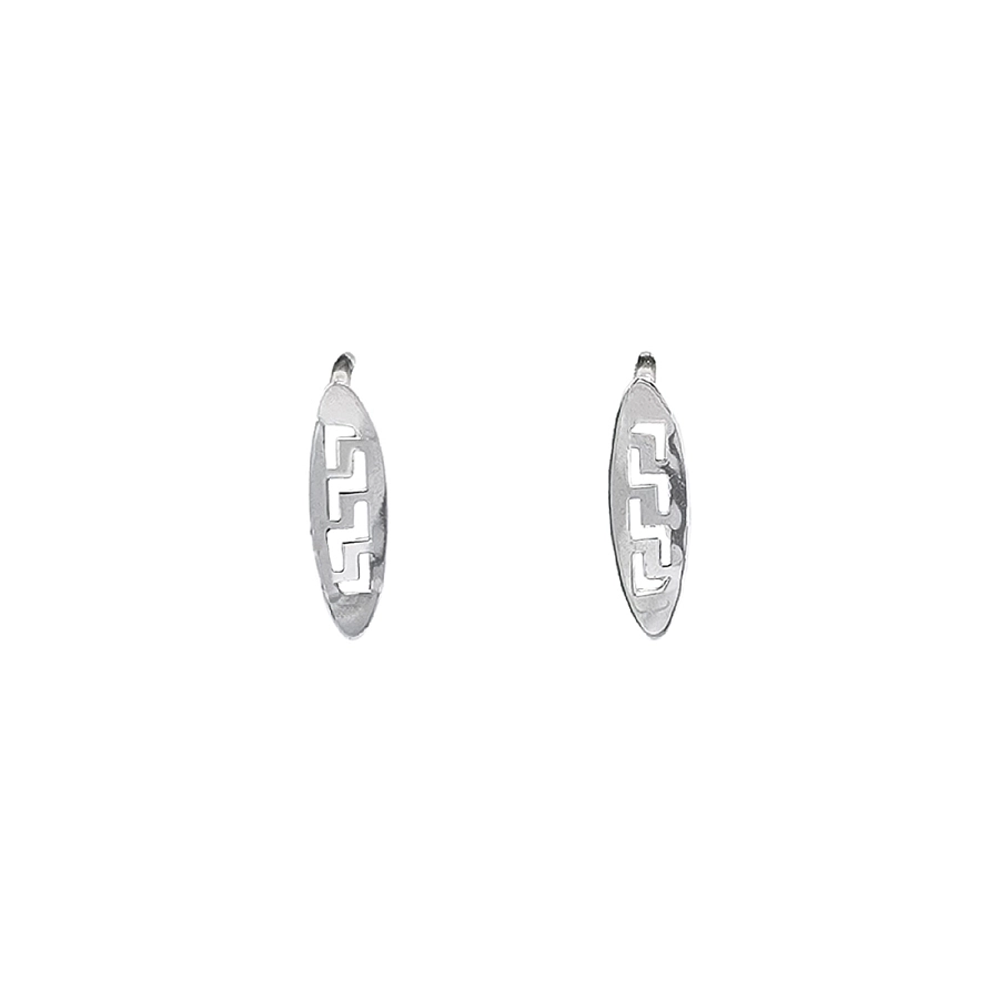Gold Earrings with Modern Geometric Design