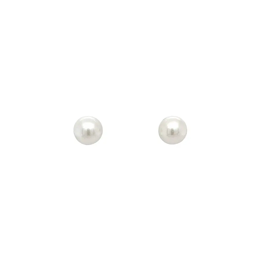 Pecky Earrings with White Gold Pearl