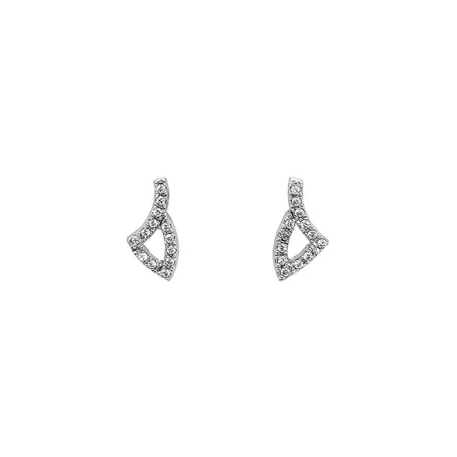 Modern White Gold Earrings with Elegant Details
