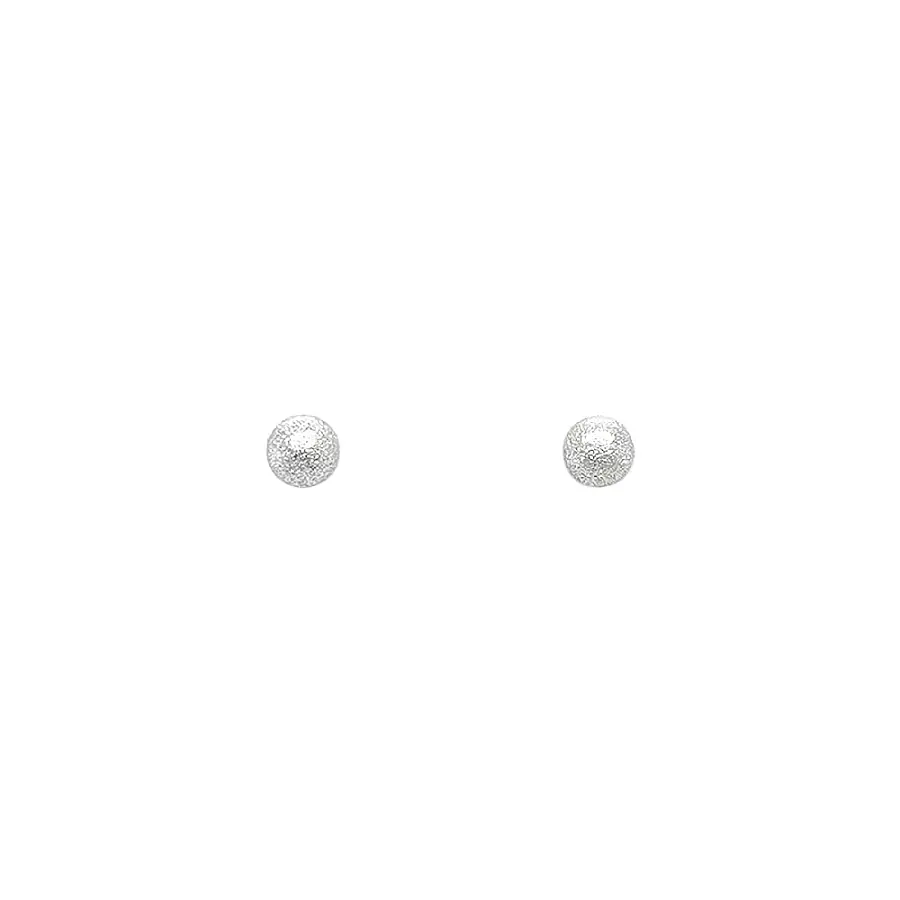 Earrings White Gold Balls
