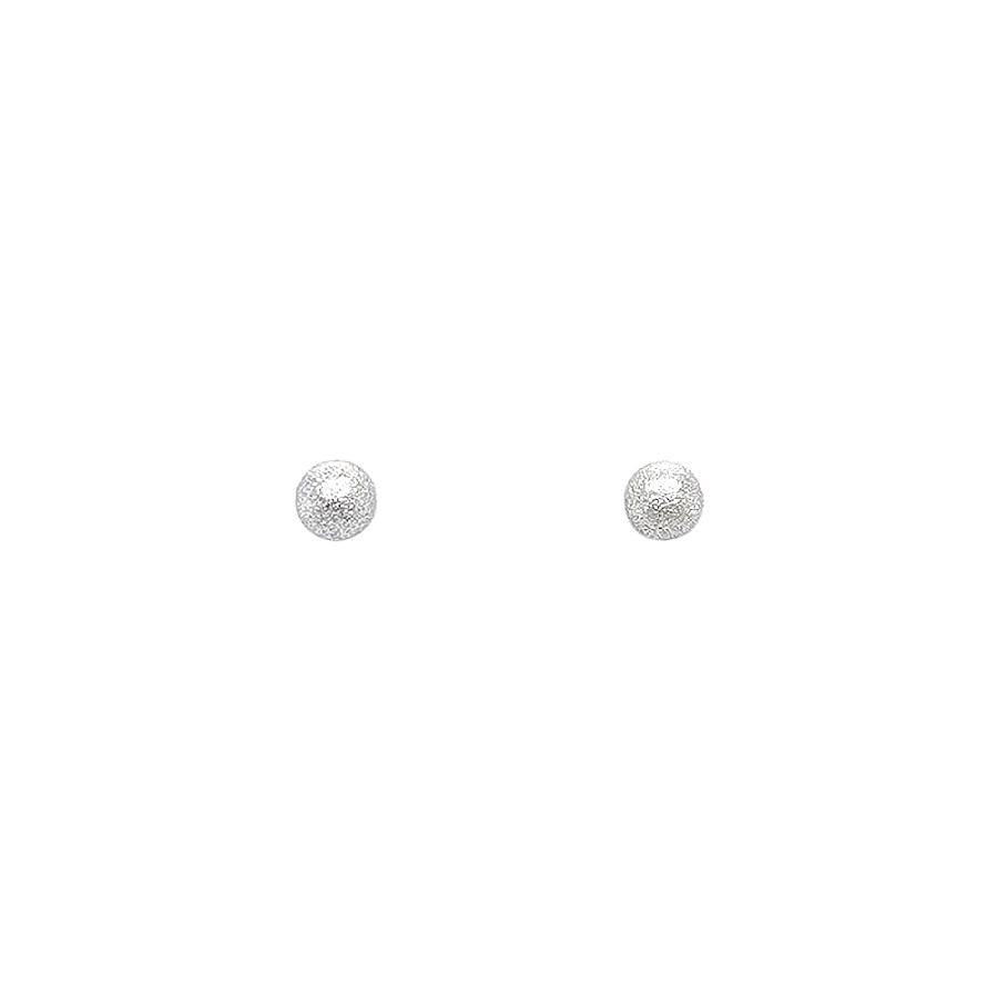 Earrings White Gold Balls