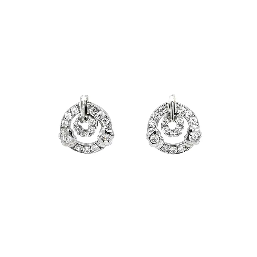 Modern Earrings with Unique Zircon Shine