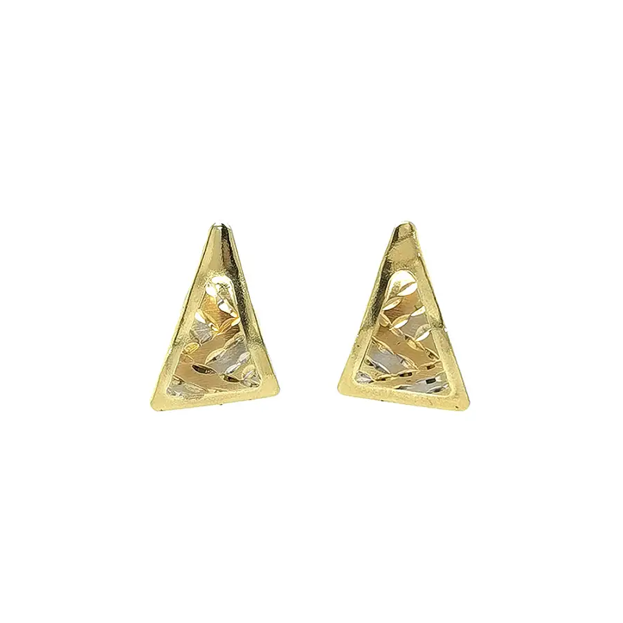 Gold Elegant Triangle Earrings