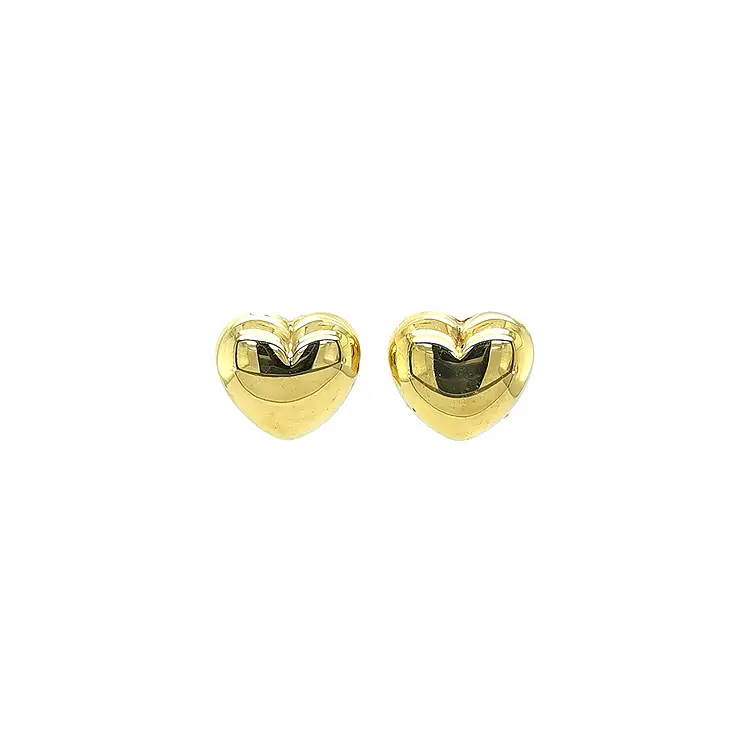 Gold Heart Earrings