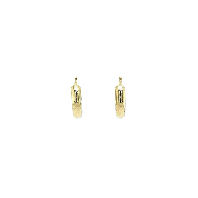 Gold Round Earrings