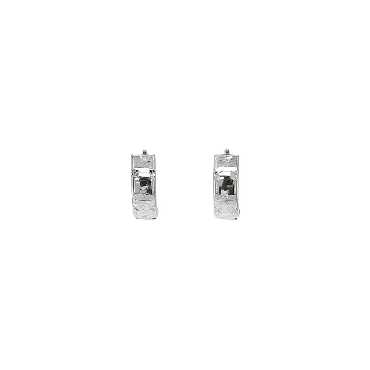 Double-sided Earrings made of Combination Gold