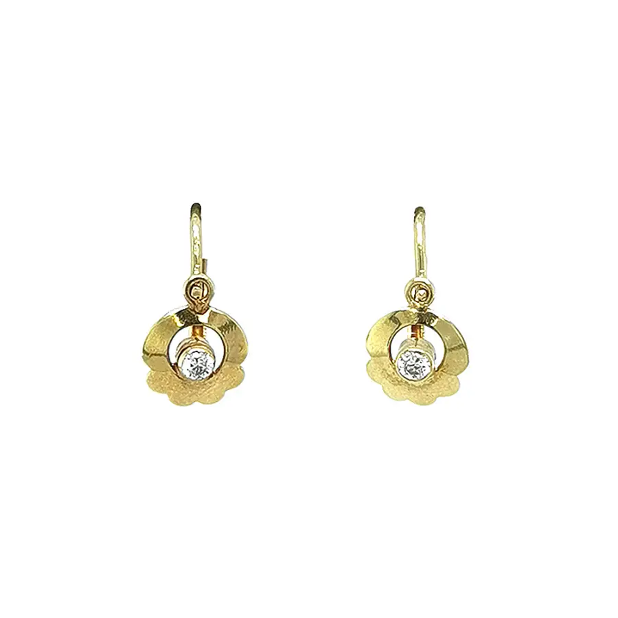 Golden Children Earrings with Zircones