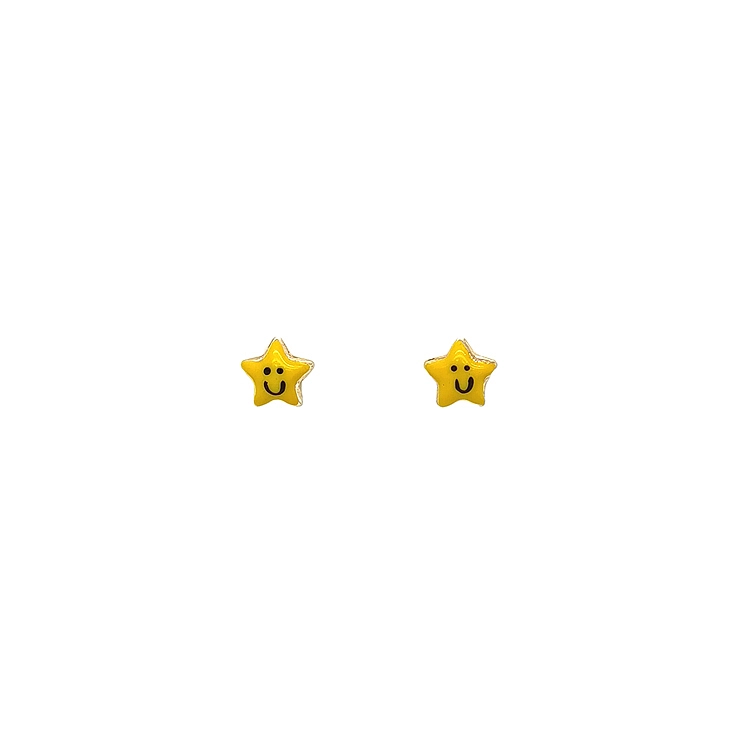 Gold Baby Star Earrings