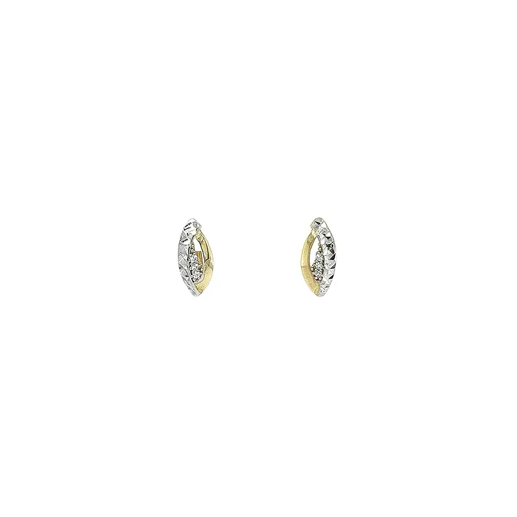 Earrings with Zircones in Gold