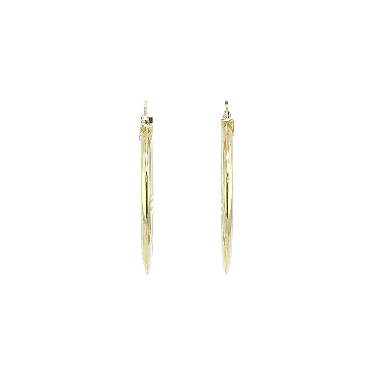 Gold Round Earrings