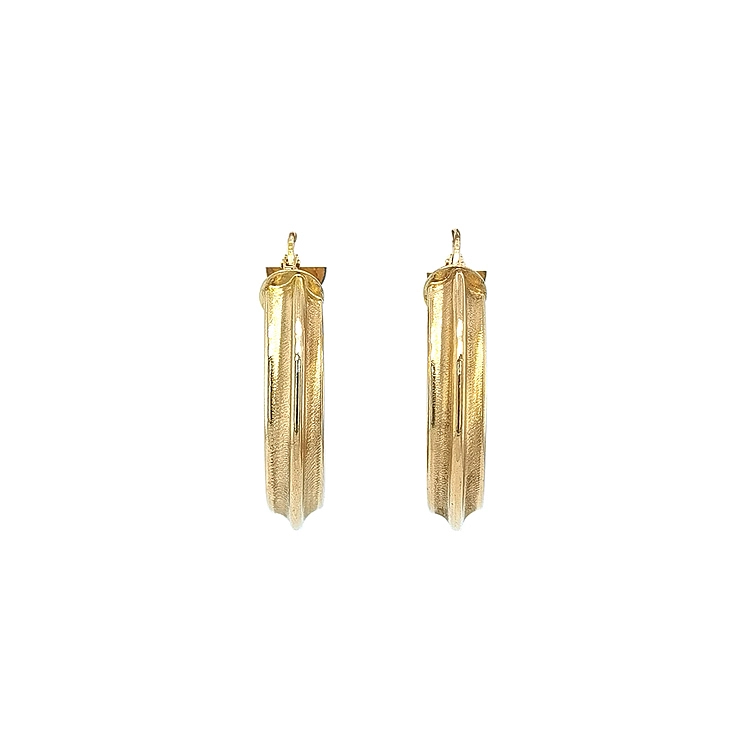 Gold Round Earrings