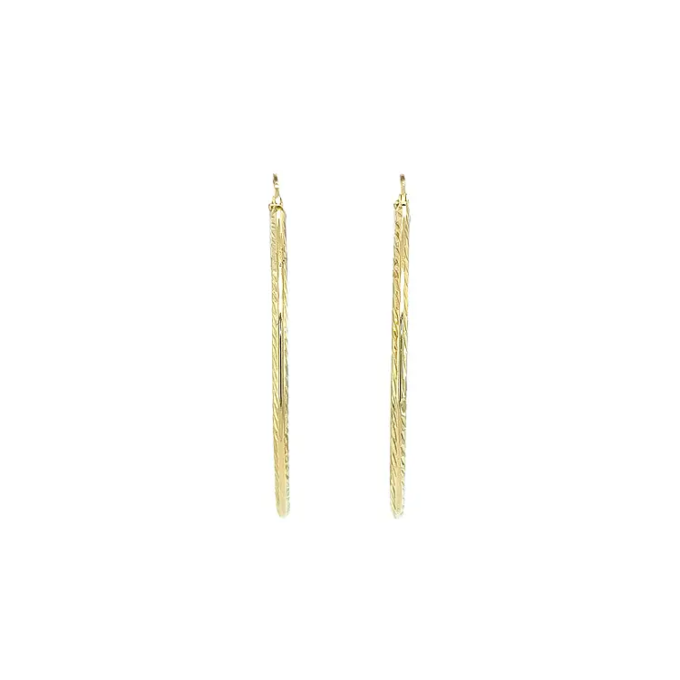 Gold Round Earrings