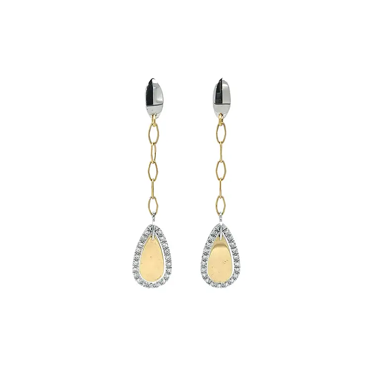 Earrings made of Combination Gold
