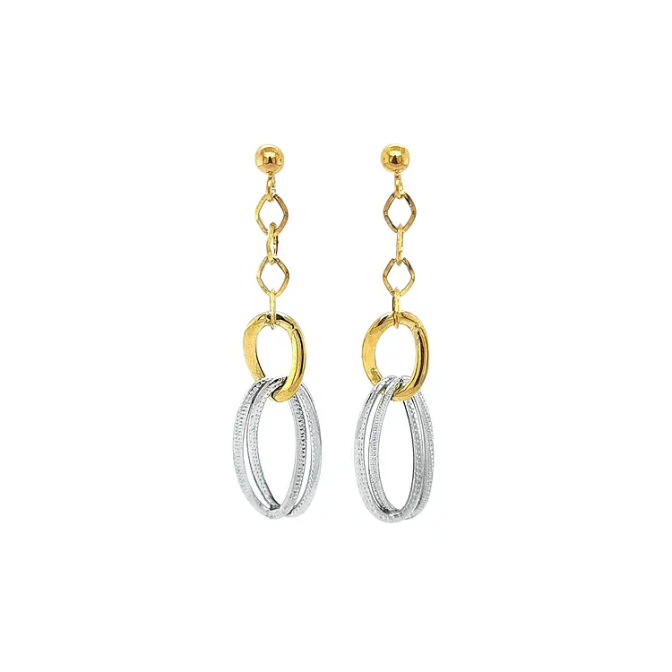 Earrings made of Combination Gold