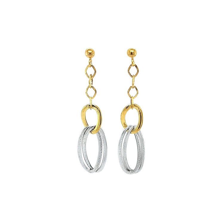 Earrings made of Combination Gold