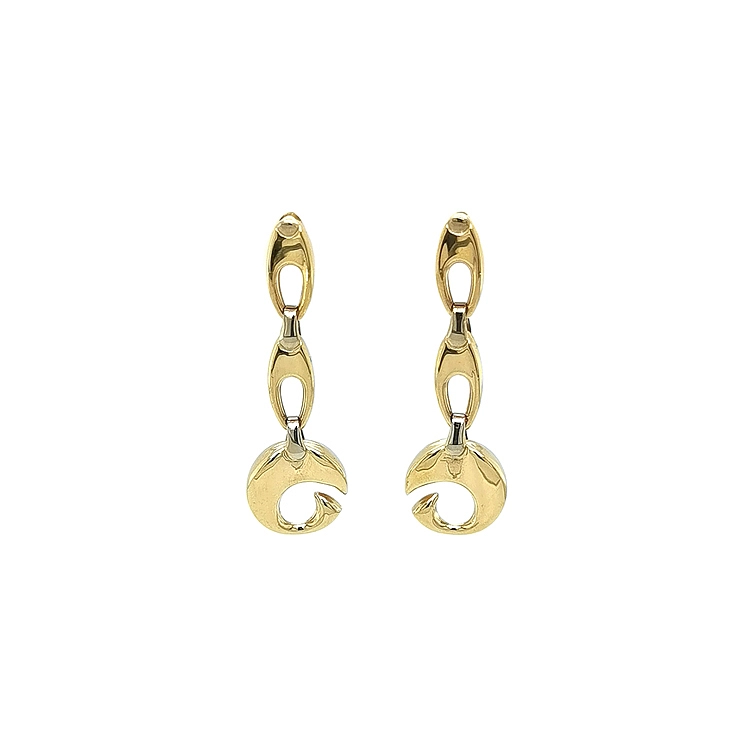 Gold dangle earrings