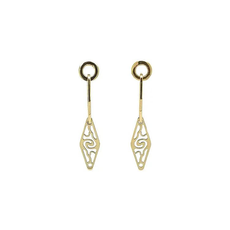 Gold dangle earrings