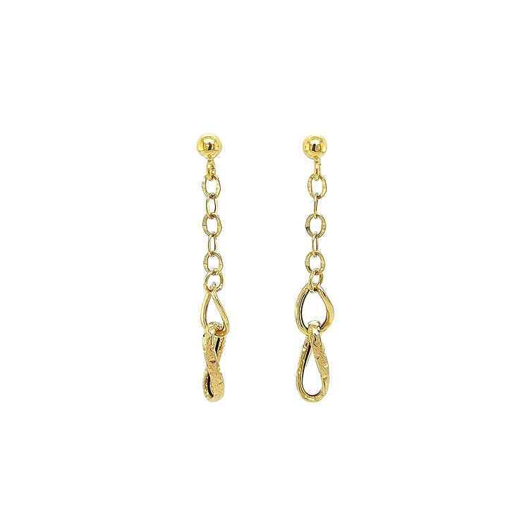 Gold dangle earrings