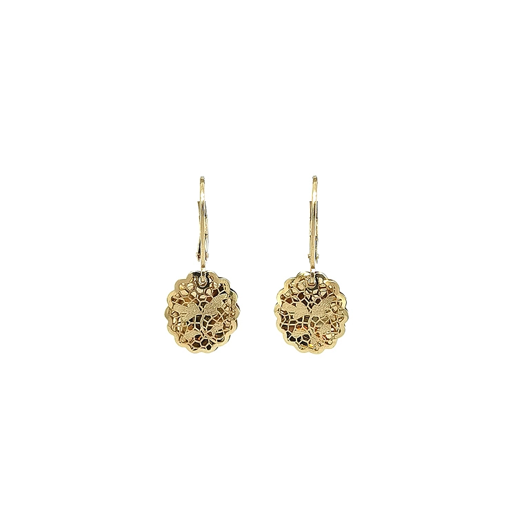 Gold dangle earrings