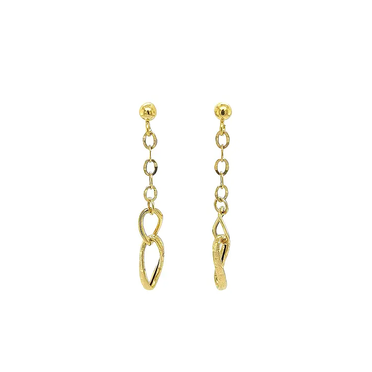 Gold dangle earrings