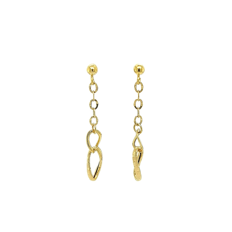 Gold dangle earrings