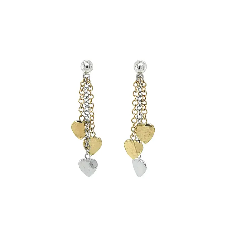 Earrings made of Combination Gold