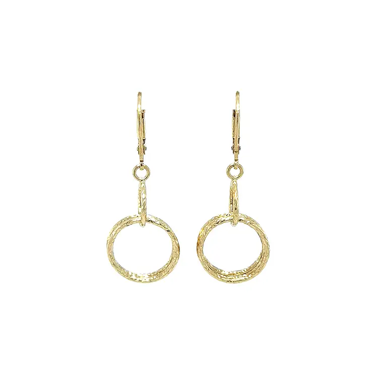 Gold dangle earrings